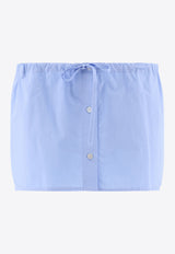 Alexander Wang Drawstring Mini Skirt Blue 1WC3244753423_69012