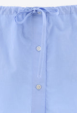 Alexander Wang Drawstring Mini Skirt Blue 1WC3244753423_69012