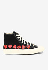 Comme Des Garçons Play X Converse Small Hearts High-Top Sneakers Black P1K1271 BLACK_62086
