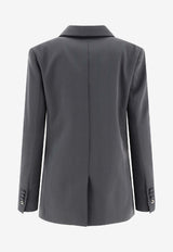 Coperni Twisted Cut-Out Tailored Jacket Gray COPV30823BLAGRE_58633