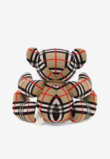 Burberry Kids Babies Check Sitting Bear Puppet Beige 8043135_53550