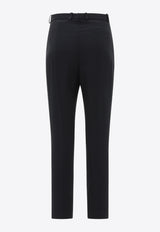 Alexander McQueen High-Rise Tapered Pants 585118QEAAA1000_69436