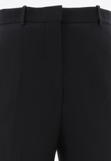Alexander McQueen High-Rise Tapered Pants 585118QEAAA1000_69436