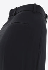 Alexander McQueen High-Rise Tapered Pants 585118QEAAA1000_69436