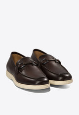Ferragamo Cosimo Calf Leather Loafers Brown 0774494_69871