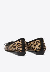 Alexander McQueen Armadillo Leopard-Print Ballet Flats 797579WLEN72044_70061