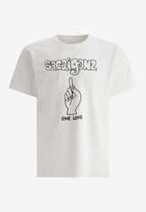 Sacai Sacaigonz Printed T-shirt White 24-0820S101_70778