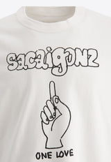 Sacai Sacaigonz Printed T-shirt White 24-0820S101_70778
