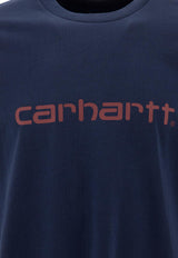 Carhartt Wip Script Logo T-shirt Blue I0310472DD.XX_70628