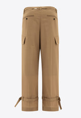 Sacai Mid-Rise Belted Pants Beige 24-03423M651_71123