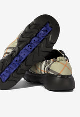 Burberry Pillow Check-Motif Slippers Beige 8094483_71264