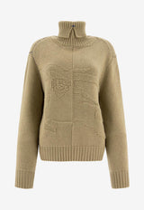 Burberry EKD Knitted Cashmere Turtleneck Sweater Green 8096338_71268