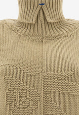 Burberry EKD Knitted Cashmere Turtleneck Sweater Green 8096338_71268