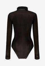 Maison Margiela High-Neck Bodysuit Black S51NA0104S24468900_71696