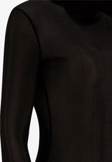 Maison Margiela High-Neck Bodysuit Black S51NA0104S24468900_71696