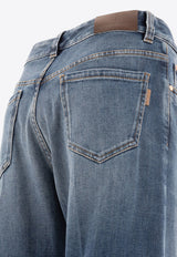 Brunello Cucinelli Washed Straight-Leg Jeans Blue MB114P5941C8986_71771