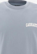 Carhartt Wip University Script Logo T-shirt Blue I0348522DQ.XX_72183
