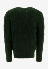 Polo Ralph Lauren Cable Knit Wool Sweater Green 710949800001MOSS AGATE_72279