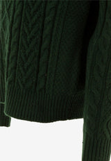 Polo Ralph Lauren Cable Knit Wool Sweater Green 710949800001MOSS AGATE_72279
