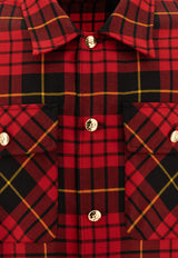 Alexander McQueen Distressed Tartan Overshirt 805529QUABW6120_72315