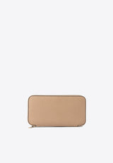Valextra Zip-Around Leather Long Wallet Beige SGZA0031028LOCWZ99MBC_72459