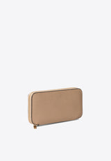 Valextra Zip-Around Leather Long Wallet Beige SGZA0031028LOCWZ99MBC_72459