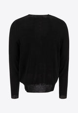 Alexander McQueen Inverted Skull Sweatshirt 807302Q1BBY1000_72701 Black