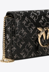 PINKO Love One Pocket Crossbody Bag Black 100061A20DZI1Y_72817