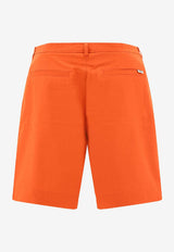 Maison Kitsuné Logo Label Board Shorts Orange MM01402WW0074P674_72949