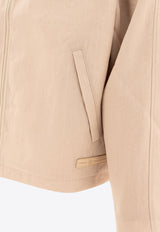 Stüssy Zip-Up Overshirt Beige 1157731207 BONE_72929