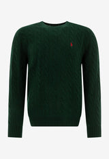 Polo Ralph Lauren Cable Knit Logo Sweater Green 710876762004MOSS AGATE_73229