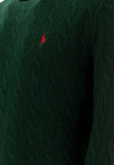 Polo Ralph Lauren Cable Knit Logo Sweater Green 710876762004MOSS AGATE_73229