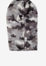Acne Studios Camouflage Faux Fur Balaclava Gray C40381DRH_73299