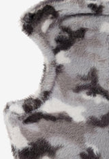 Acne Studios Camouflage Faux Fur Balaclava Gray C40381DRH_73299