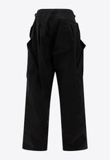 Alexander McQueen Oversize Cargo Pants 803228QFAA01000_73364 Black