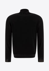 John Smedley Tapton Half-Zip Sweater Black TAPTONBLACK_73403