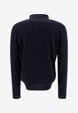 John Smedley Tapton Half-Zip Sweater Blue TAPTONMIDNIGHT_73382