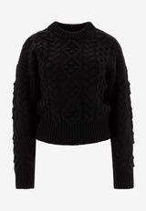 Loulou Studio Eustace Cable Knit Sweater Black EUSTACEBLACK_73633