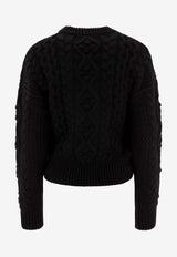 Loulou Studio Eustace Cable Knit Sweater Black EUSTACEBLACK_73633