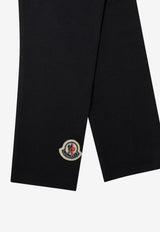 Moncler Kids Baby Girls Logo Patch Leggings Blue 8H00002-8790N778_73651