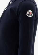 Moncler Kids Baby Girls Logo Patch Polo Dress Blue 8I00002-89AL2778_73658