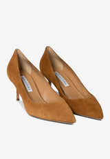 Aquazzura Purist 65 Suede Pumps Brown PURMIDP2SUE884_73736