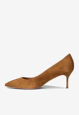 Aquazzura Purist 65 Suede Pumps Brown PURMIDP2SUE884_73736