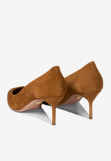 Aquazzura Purist 65 Suede Pumps Brown PURMIDP2SUE884_73736