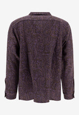 Needles Paisley Wool Shirt Purple PU164A-PURPLE_74099