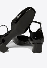 Jimmy Choo Pixie 45 Leather Pumps PIXIE/BH 45PZBBLACK/CRYSTAL_74207 Black