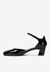 Jimmy Choo Pixie 45 Leather Pumps PIXIE/BH 45PZBBLACK/CRYSTAL_74207 Black