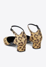 Jimmy Choo Pixie 45 Leopard Print Pumps PIXIE/BH 45LOPNATURAL_74325 Brown