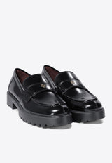 Tory Burch Classic Lug Calf Leather Loafers Black 163948006_74302