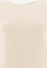 Loulou Studio Maley Mini Dress Beige MALEYIVORY_74346